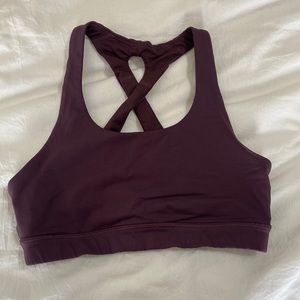 Lululemon purple size 6 cross back sports bra